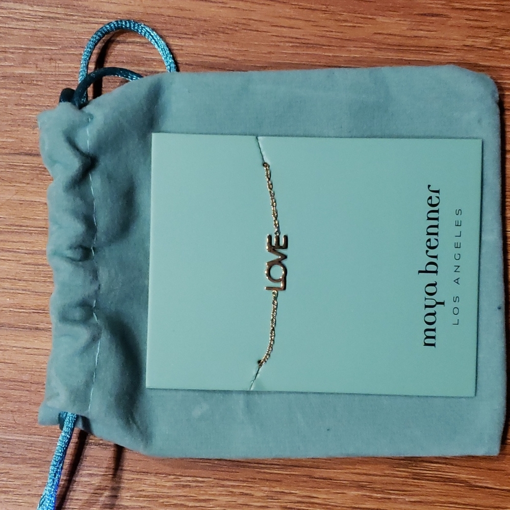 Maya Brenner love bracelet